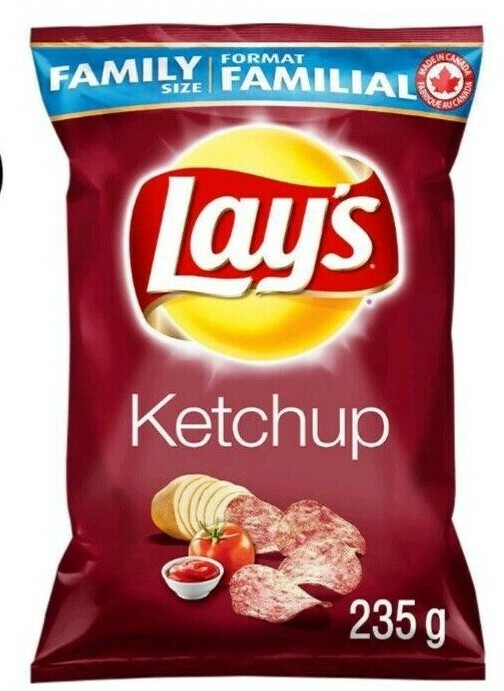 12 Bags Of Lay’s Lays Ketchup Potato Chips Size 235g From Canada Free Shipping