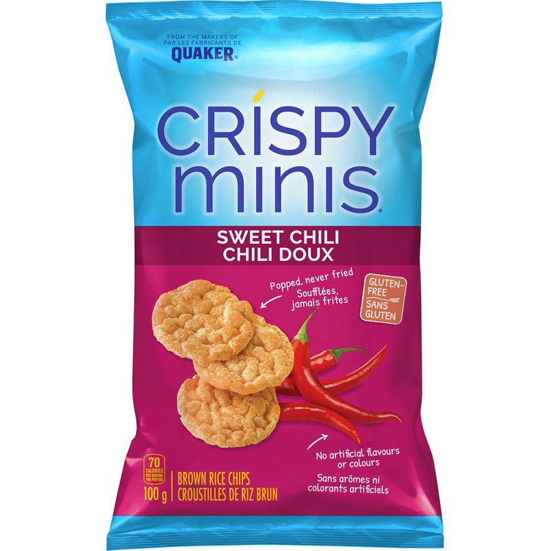 4-Pack Quaker Crispy Minis Sweet Chili flavour brown rice chips gallery