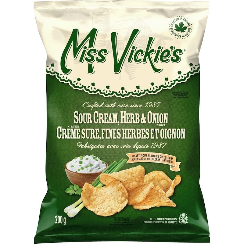 Miss Vickies Sour Cream, Herb & Onion Kettle Cooked Potato Chips gallery