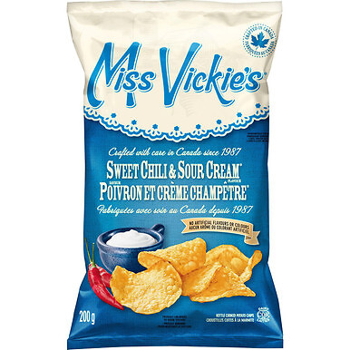 Miss Vickies Kettle Cooked Sweet Chili & Sour Cream Potato Chips, 200g/ 7.1oz...
