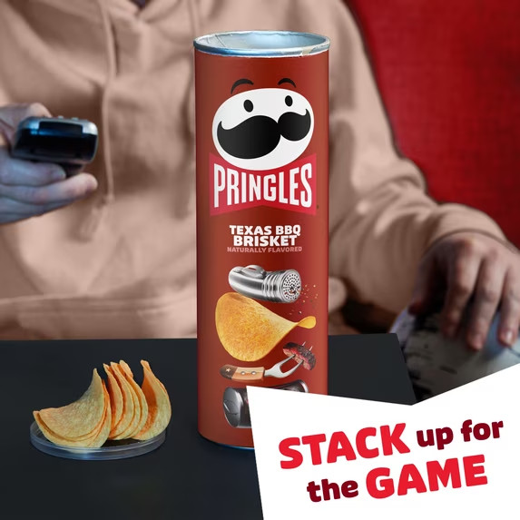 Pringles Texas BBQ Barbecue Brisket 5.5oz New Limited Potato Crisps Chips x1 Can gallery