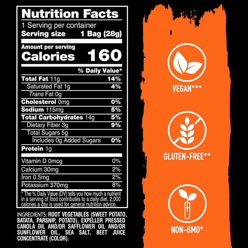 Vegetable Chips with Sea Salt, 1 Oz (Pack of 24) gallery