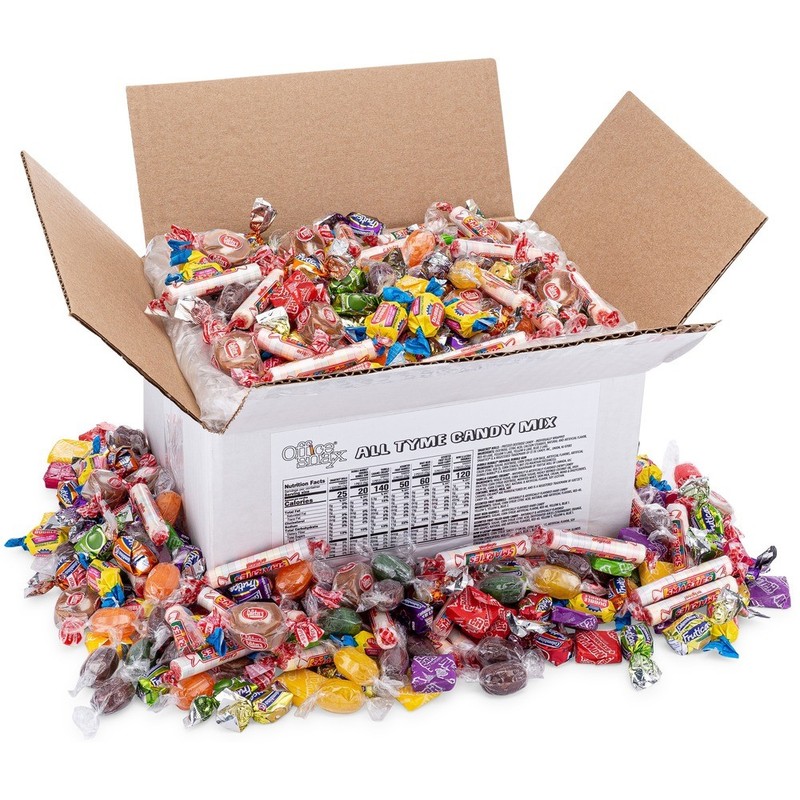 Office Snax All Tyme Assorted Candy Mix – Assorted – Individually Wrapped – 5 lb