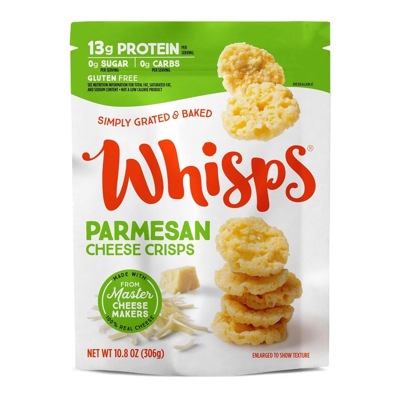 Cheese Crisps Parmesan 10.8 Oz – Protein Chips, Gluten Free Low Carb Snack