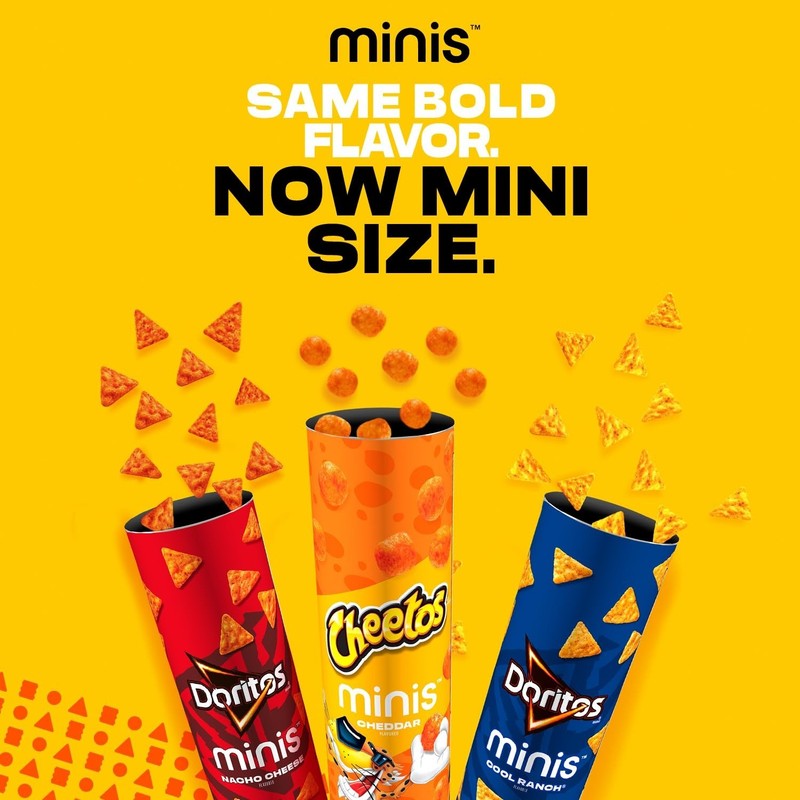Doritos Minis, Sweet & Tangy BBQ, 5.125 oz Canister gallery