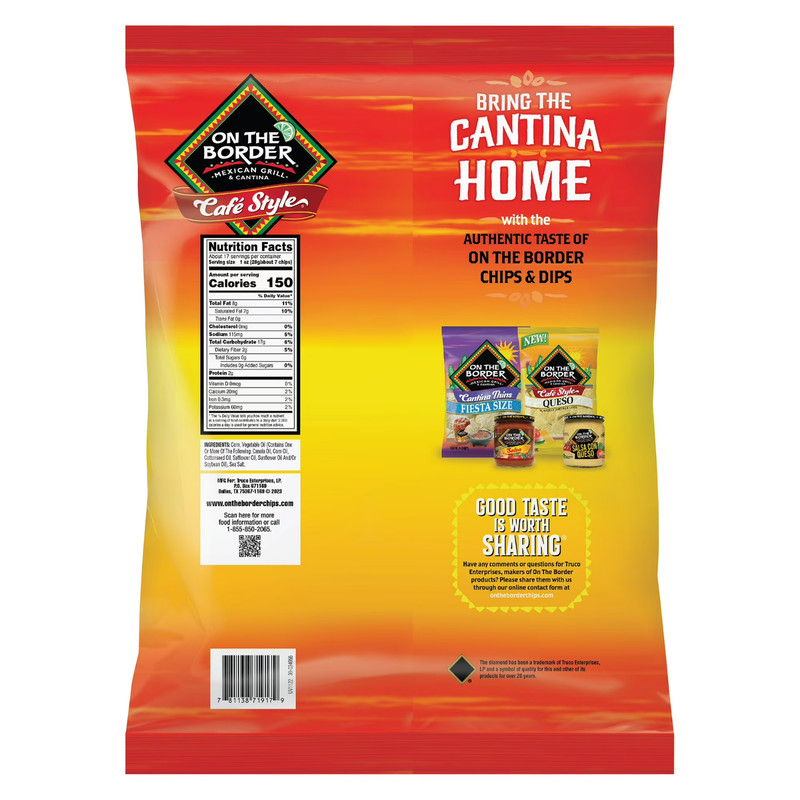 Pack 2 Cafe Style Tortilla Corn Chips, 16.5 oz Bags,Free Shipping in 2 Days... gallery