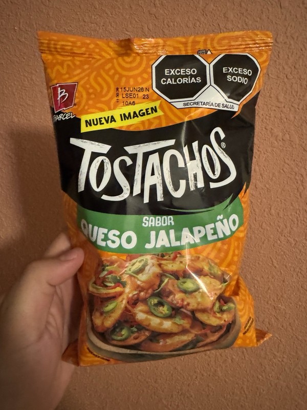 Mexican Chips TOSTACHOS QUESO JALAPENO BARCEL 5 BAGS(75G EACH)