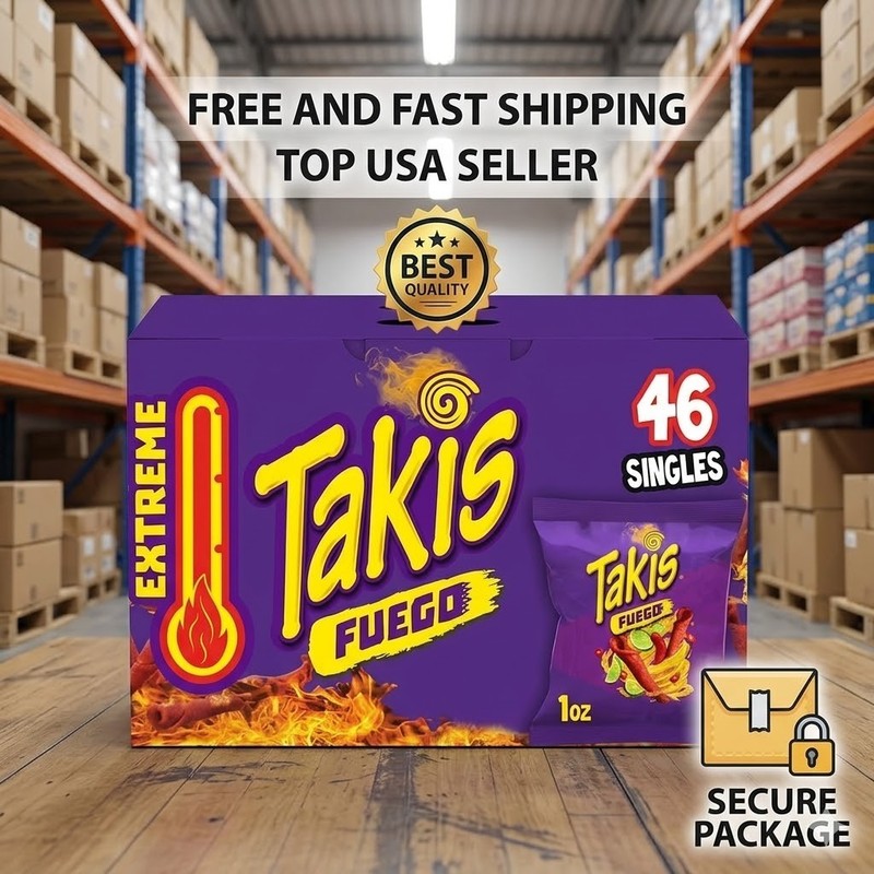 Takis Fuego Rolled Tortilla Chips (1 oz., 46 pk.) BEST FREE SHIPPING