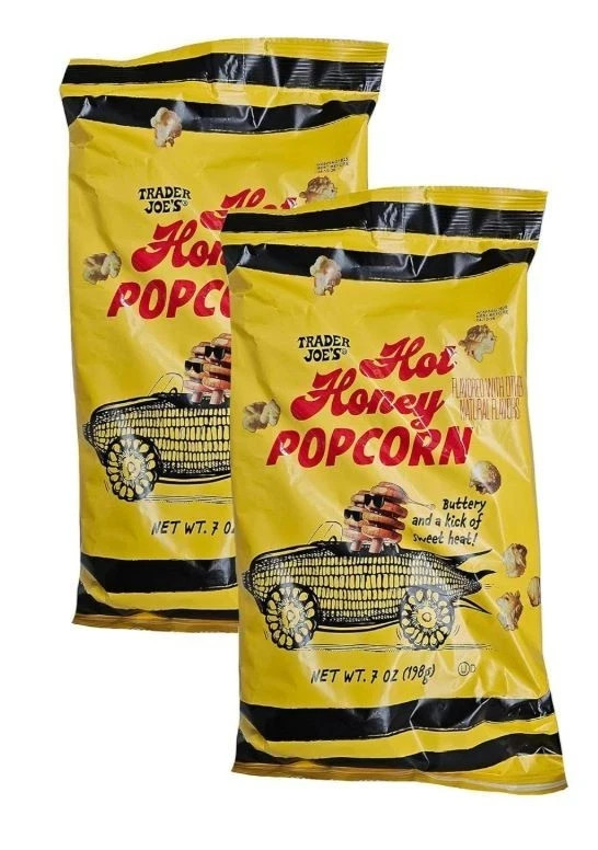 3 Pack Trader Joe's Hot Honey Popcorn Buttery Sweet With a Kick 3Bags 7oz each gallery
