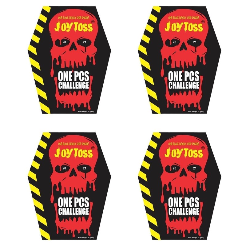 JOYTOSS Full Madness One Pcs Chips Challenge MOST SPICY NEW (Pack of 4)