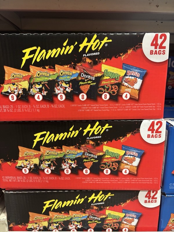 42 Pack of Flamming Hot Flavored Chips New All Your Favorites Snacks