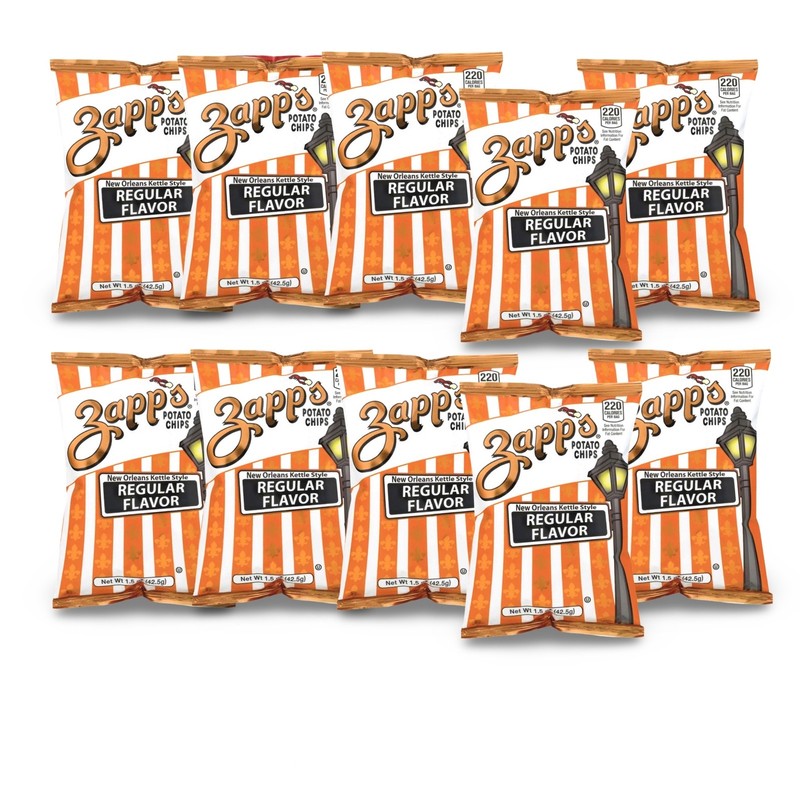 Zapp's Potato Chips 10 Pack – 1.5 oz Bags | Choose Jalapeño, Voodoo, Cajun Crawt gallery
