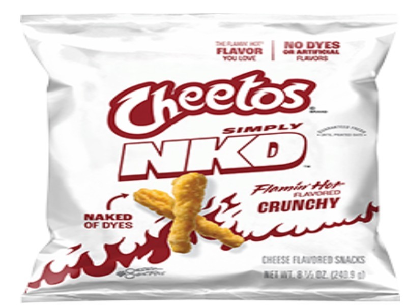 Cheetos Simply NKD Crunchy Flamin Hot 6 Big Bags!