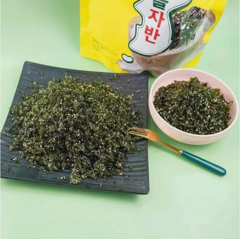 Korean Sung Gyung Dried Seaweed Snack Rong Bien Canxi Han Quoc 500g gallery
