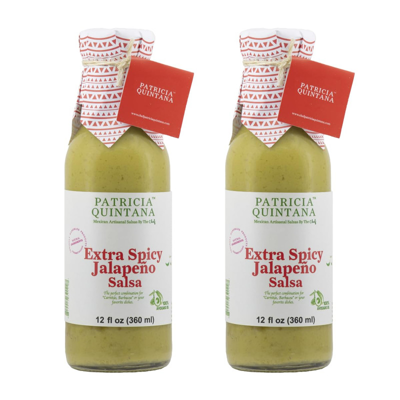 Extra Spicy Jalapeño Salsa - Authentic Artisanal Mexican Ingredients - Perfect T