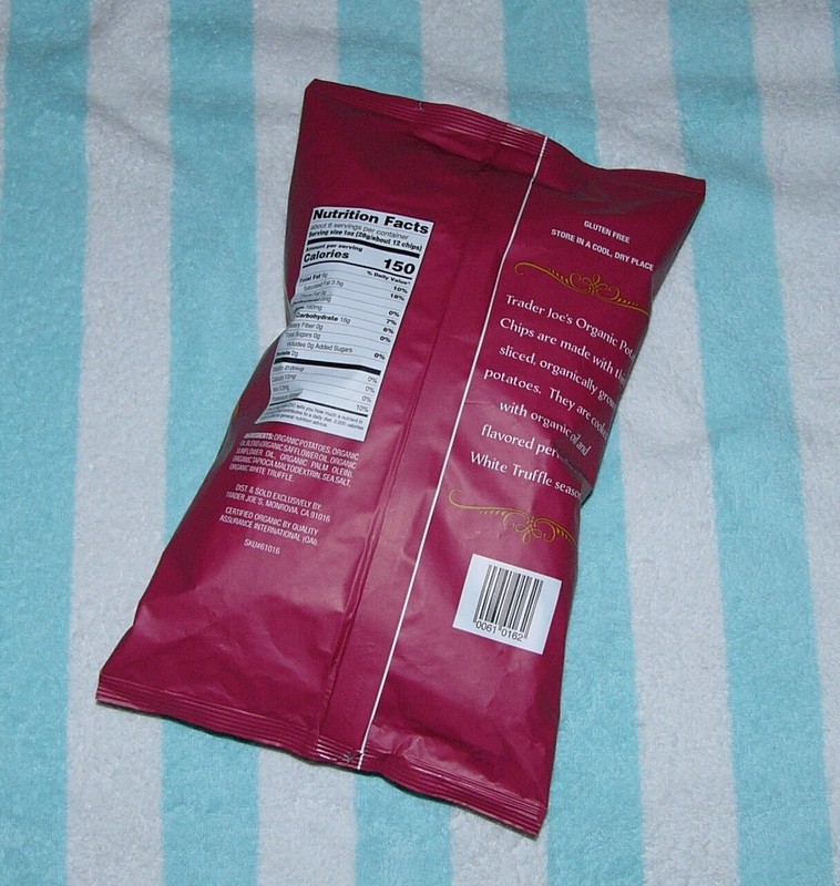 TRADER JOES Organic Italian White Truffle Potato Chips w/ Fleur De Sel Sea Salt gallery