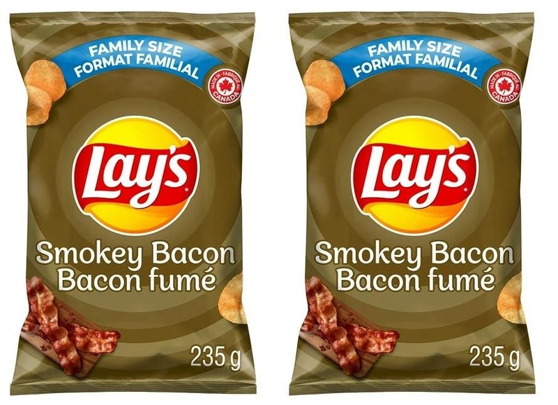 Lay’s Smokey Bacon Flavored Potato Chips, 220g (2 Pack)