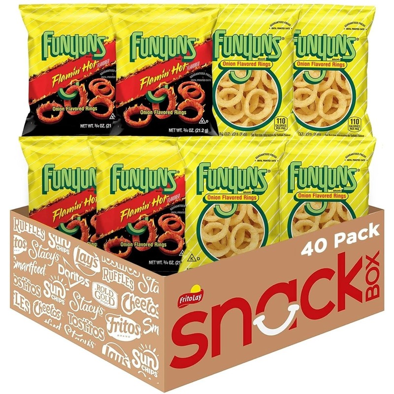 Crispy Onion Rings Variety Pack: 40 Count 0.75 oz Bags - Flamin' Hot & gallery
