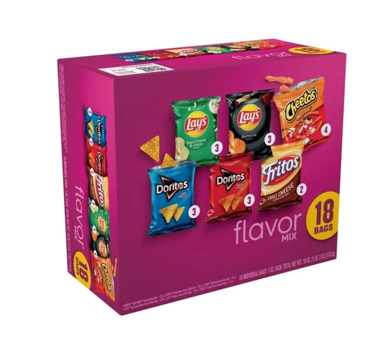 Frito-Lay Snacks Flavor Mix Variety Pack, 1 oz, 18 Count Exp 2026 October
