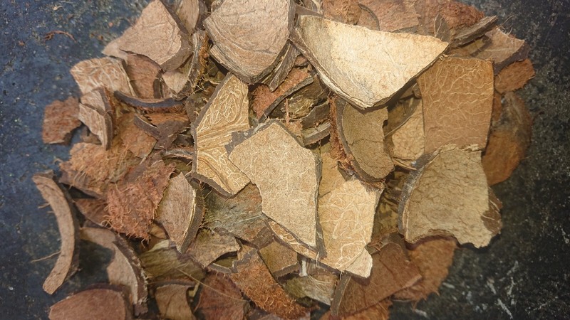 1kg COCONUT SHELL CHIPS ECO FRIENDLY 100% NATURAL PURE PRODUCT CEYLON