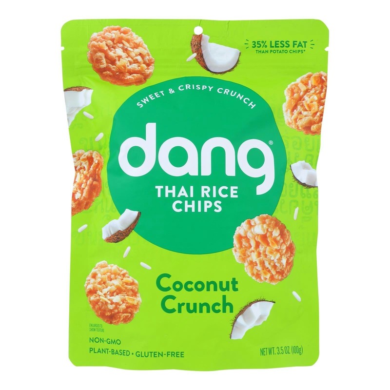 Dang Stick Rice Chips Coconut Crunch Gluten Free – 3.5 oz (Pack of 12)