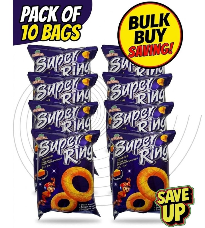 Oriental Super Ring Cheese Crackers 60g-Authentic Malaysian Snack (BULK SAVINGS)