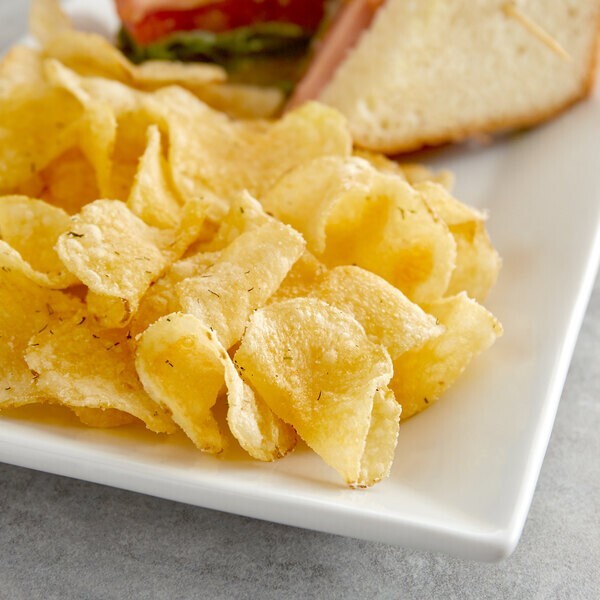 Route 11 Dill Pickle Kettle Cooked Potato Chips, Fifteen 2 Oz Bags gallery