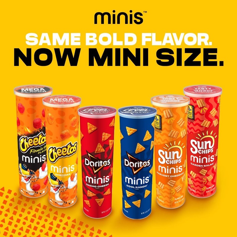 Doritos Minis, Sweet & Tangy BBQ, 5.125 oz Canister gallery