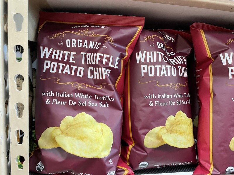 2 Packs Trader Joe's Organic White Truffle Potato Chips 6 oz Each Pack gallery