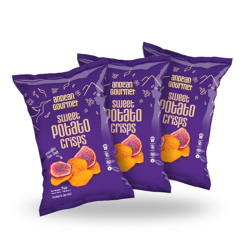 GLUTEN FREE- Sweet Potato Chips – All Natural, Kettle Style, Real Vegetables …