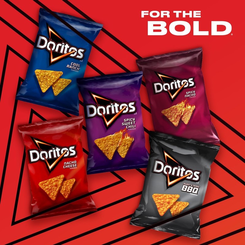 Delightful Doritos Tortilla Chips Variety Pack - 21 Flavorful Treats in One Box gallery