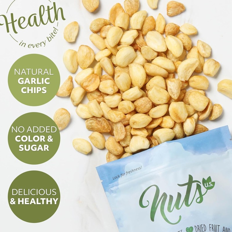 Sea-Salted Garlic Chips - Crispy, Natural Snack | Resealable Bulk Pouch 3.5 LBS^ gallery