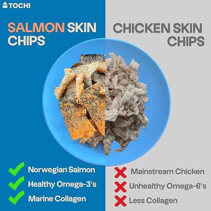 Tochi Korean BBQ Salmon Chips 4 Pack Keto Gluten Free High Protein Snack gallery