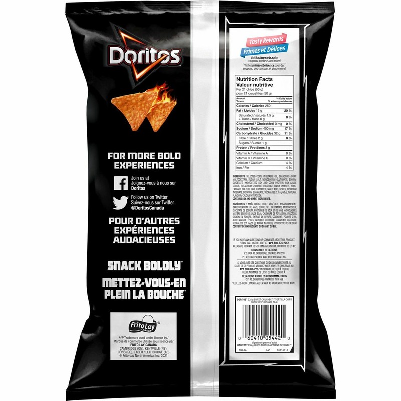 8 Bags of Doritos Sweet Chili Heat! Tortilla Chips 235g Each- Free Shipping gallery