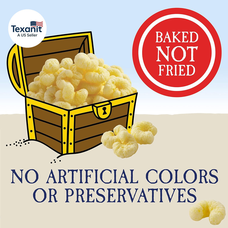 Pirate'S Booty Cheddar Blast Cheese Puffs, Gluten-Free, Kids Snacks, 0.75Oz (16C gallery